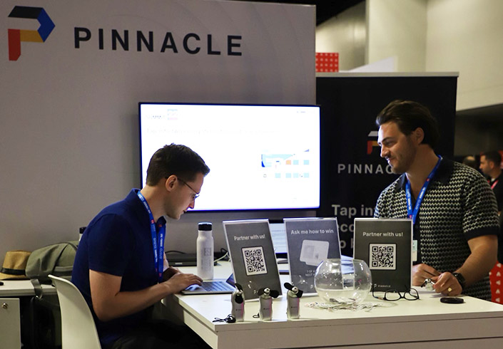 The Pinnacle booth at Cloud Summit 2022