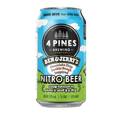 4 Pines Ben & Jerrys Chocolate Chip Cookie Dough Inspired Nitro Beer