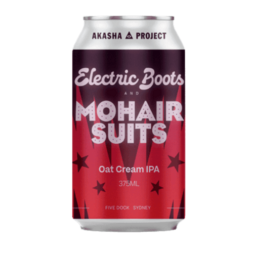 Akasha Electric Boots and Mohair Suits Oat Cream IPA 375ml Can