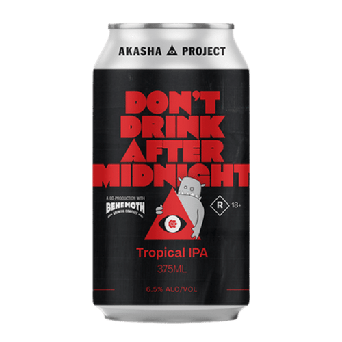 Akasha x Behemoth Don't Drink After Midnight Tropical IPA 375ml Can