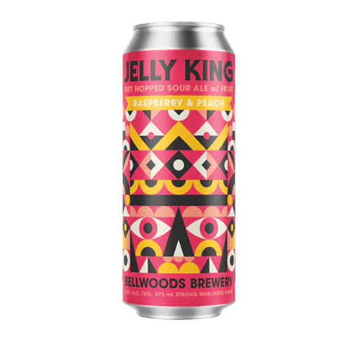 Bellwoods Jelly King Raspberry & Peach Dry Hopped Sour Ale with Fruit 473ml Can