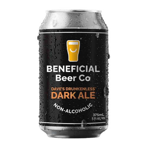 Beneficial Beer Dave's Drunkenless Dark Ale 375ml Can