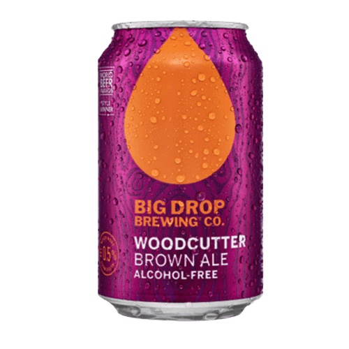 Big Drop Woodcutter Alcohol Free Brown Ale 375ml Can