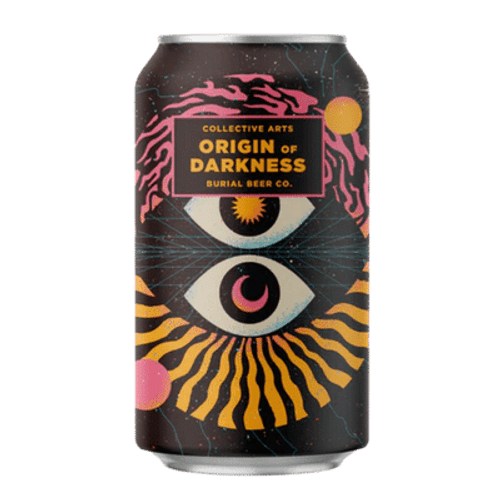 Collective Arts/Burial Origin of Darkness Madeira Whiskey Barrel Aged Imperial Stout with Pecans & Coffee 355ml Can