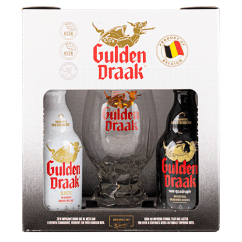 Gulden Draak 2 Bottle Gift Pack + Glass