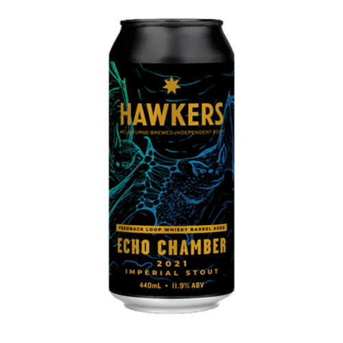 Hawkers Echo Chamber Feedback Loop Whisky Barrel Aged Imperial Stout 440ml Can
