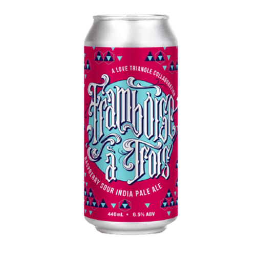 Hawkers Framboise A Trois Raspberry Sour IPA 440ml Can