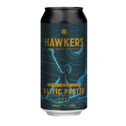 Hawkers Brandy Barrel Aged Baltic Porter 440ml Can