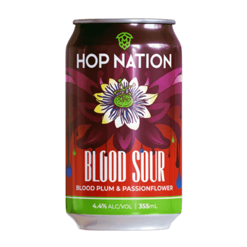 Hop Nation Blood Sour with Blood Plum & Passionfruit 355ml Can