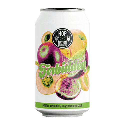 Hop Nation Forbidden Peach, Apricot & Passionfruit Sour 375ml Can