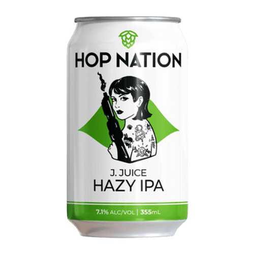 Hop Nation J-Juice Hazy IPA 355ml Can