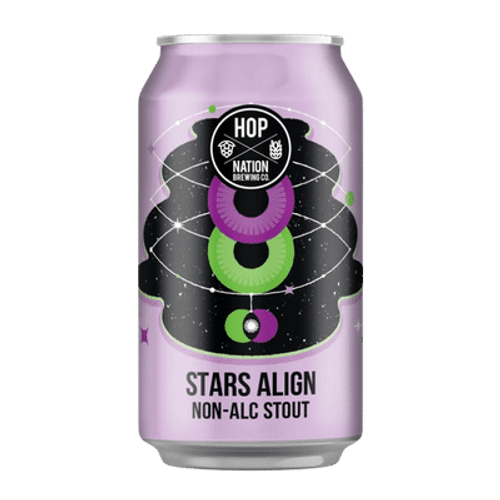 Hop Nation Stars Align Non-Alc Stout 375ml Can