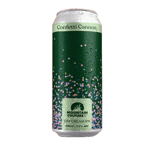 Mountain Culture Confetti Cannon Oat Cream IPA 500ml Can
