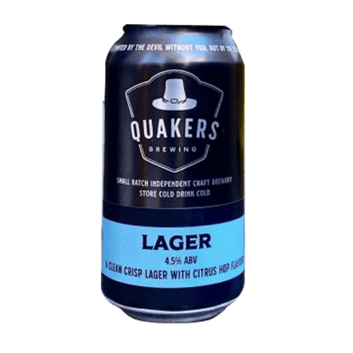 Quakers Hat Lager 375ml Can