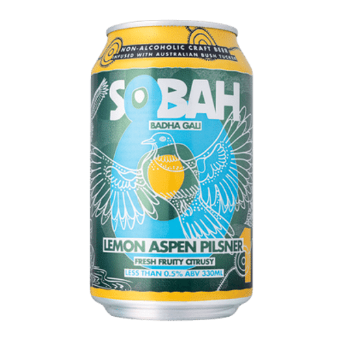 Sobah Lemon Aspen Pilsner Alcohol Free